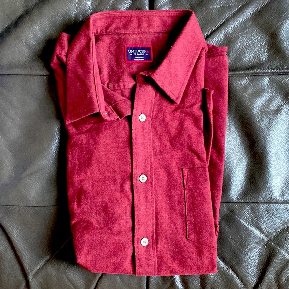 UNTUCKit Flannel Shirt (Red)